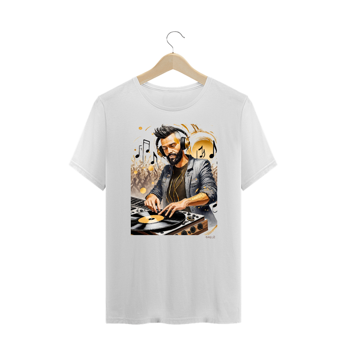Nome do produto: Camiseta Plus Size Solta o som DJ