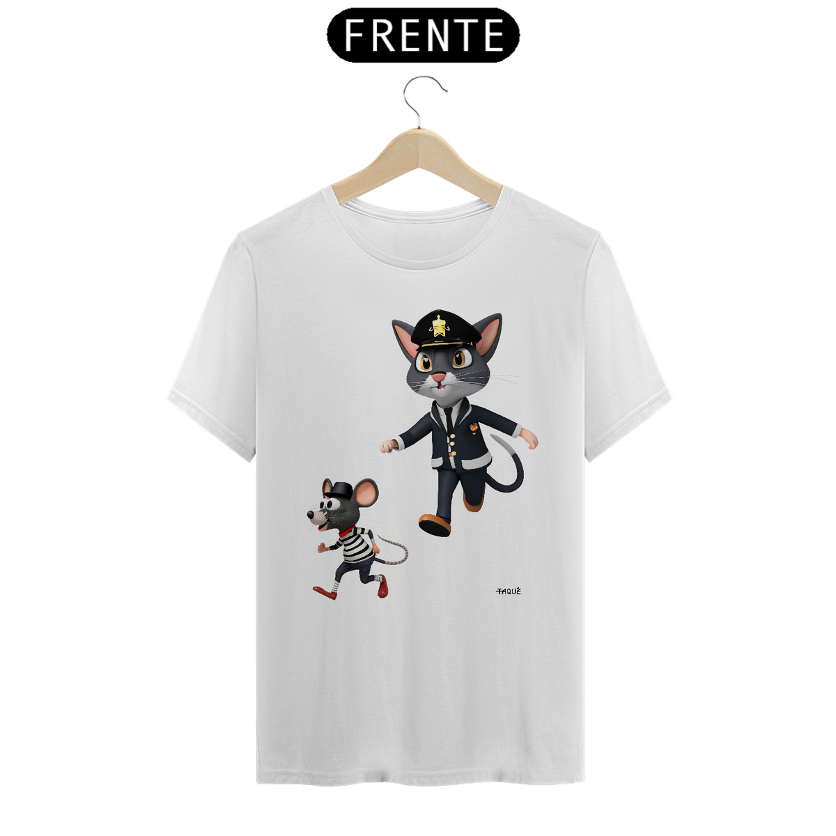 Nome do produto: Camiseta Gato e Rato