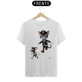 Camiseta Gato e Rato