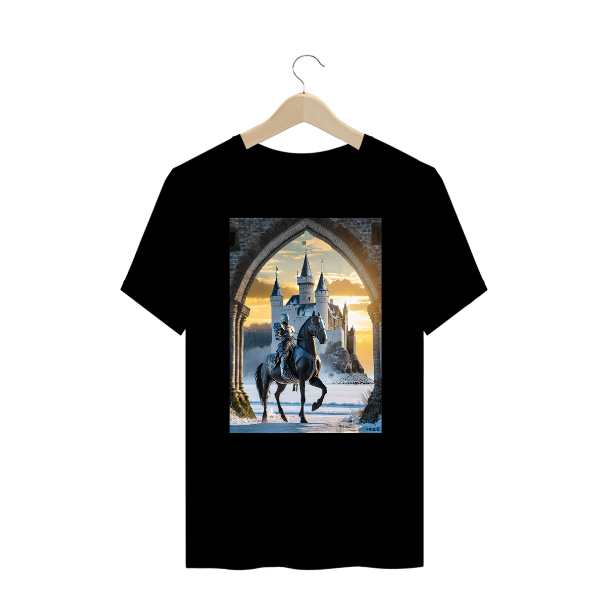 Nome do produto: Camiseta Plus Size Cavaleiro Medieval