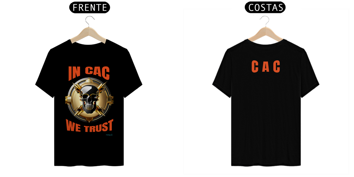 Nome do produto: Camiseta Quality Frente e Verso CAC