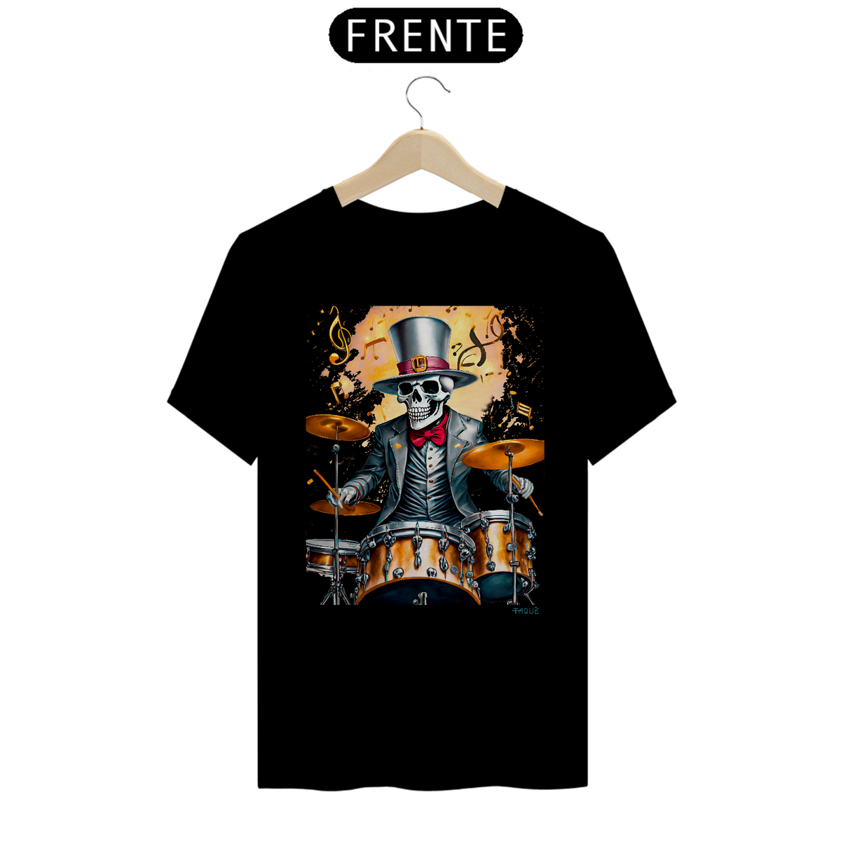 Nome do produto: Camiseta Taquê Skull Drummer