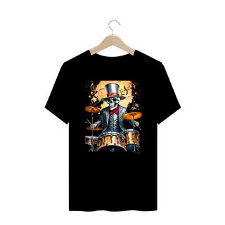 Nome do produtoCamiseta Plus Size Skull Drummer