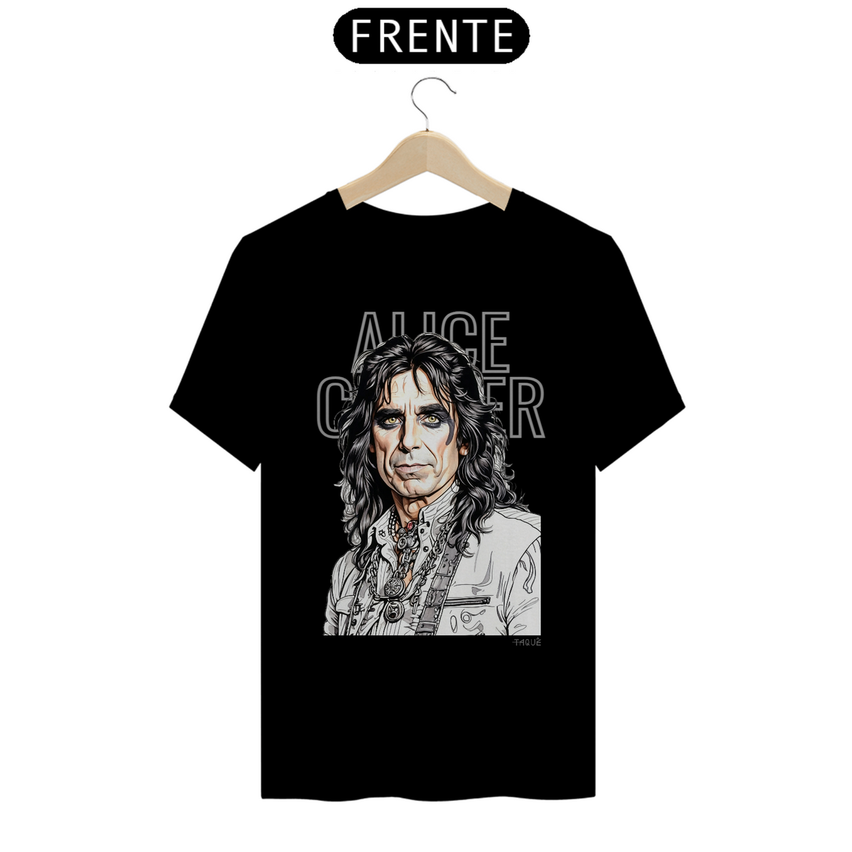 Nome do produto: Camiseta Taquê Lendas - Alice Cooper