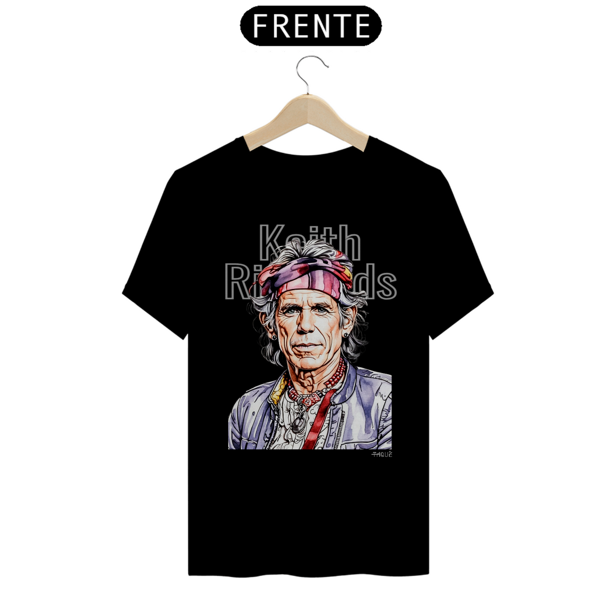 Nome do produto: Camiseta Taquê Lendas - Keith Richards
