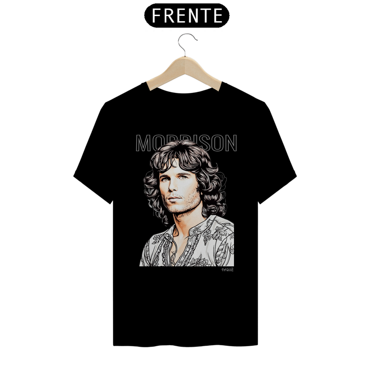 Nome do produto: Camiseta Taquê Lendas - Jim Morrison