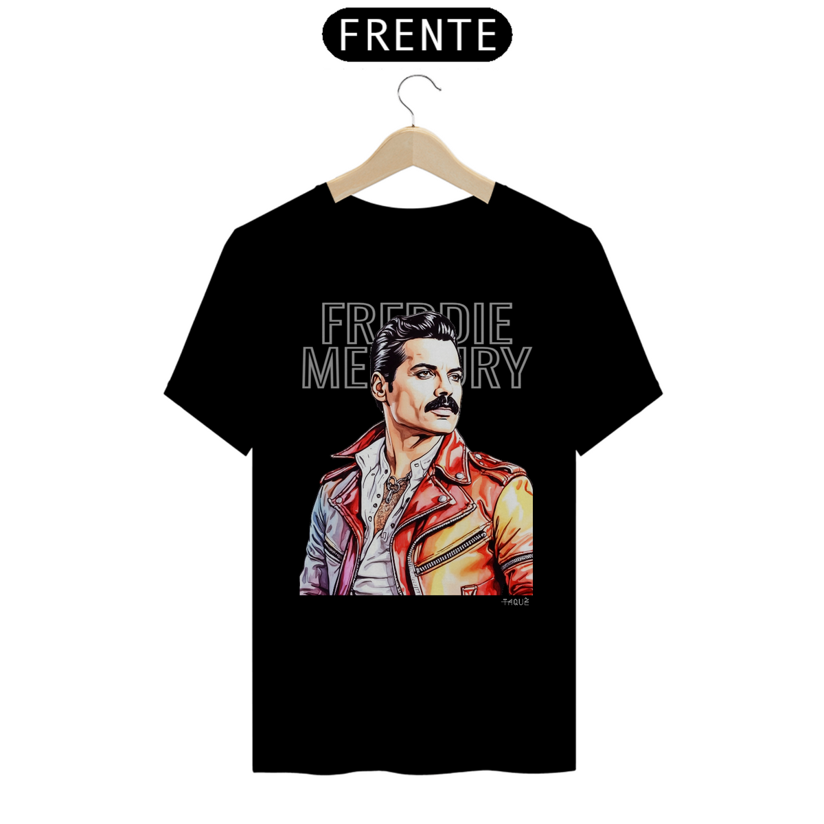 Nome do produto: Camiseta Taquê Lendas - Freddie Mercury