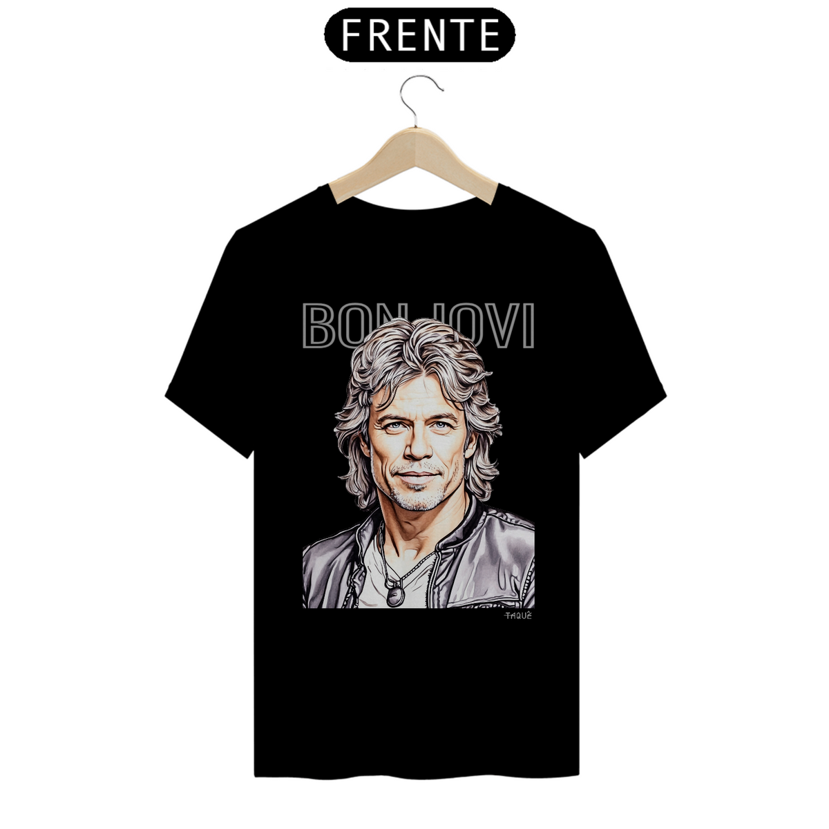 Nome do produto: Camiseta Taquê Lendas - Bon Jovi
