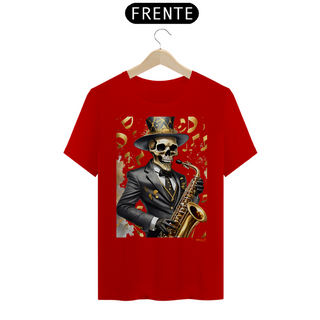 Nome do produtoCamiseta Taquê Caveira Saxofonista