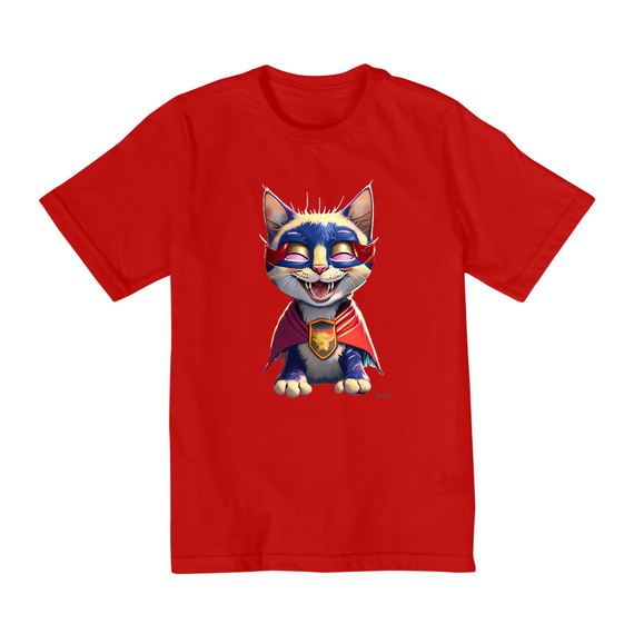 Camiseta Infantil Quality Super Cat