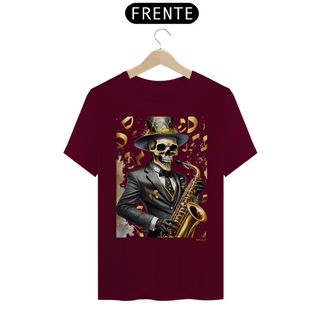 Nome do produtoCamiseta Taquê Caveira Saxofonista