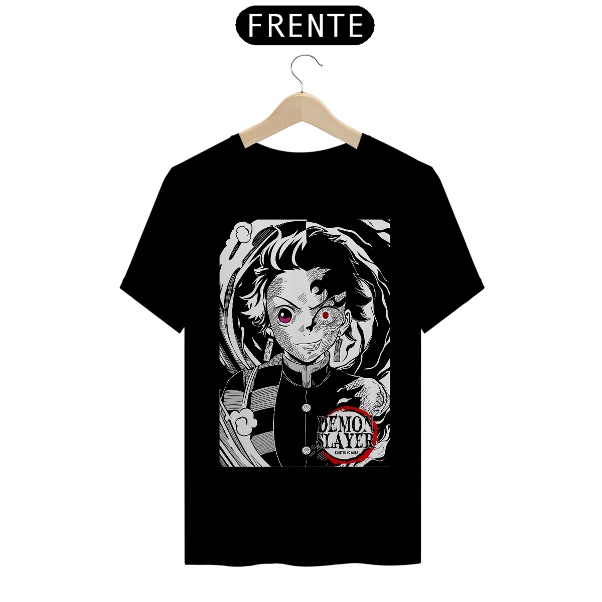 Nome do produto: Tshirt classica tanjiro oni