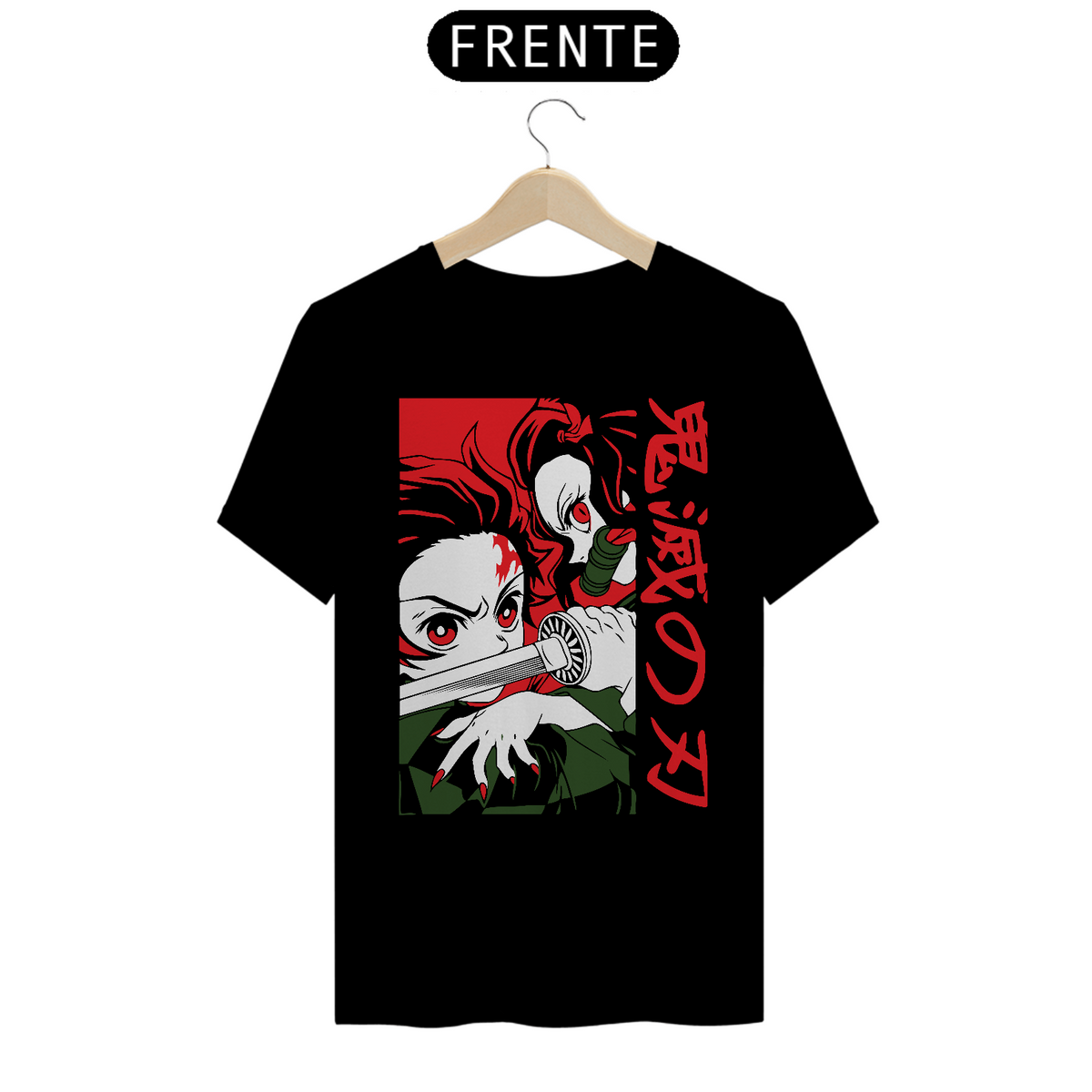 Nome do produto: tshirt classica nezuko e tanjiro