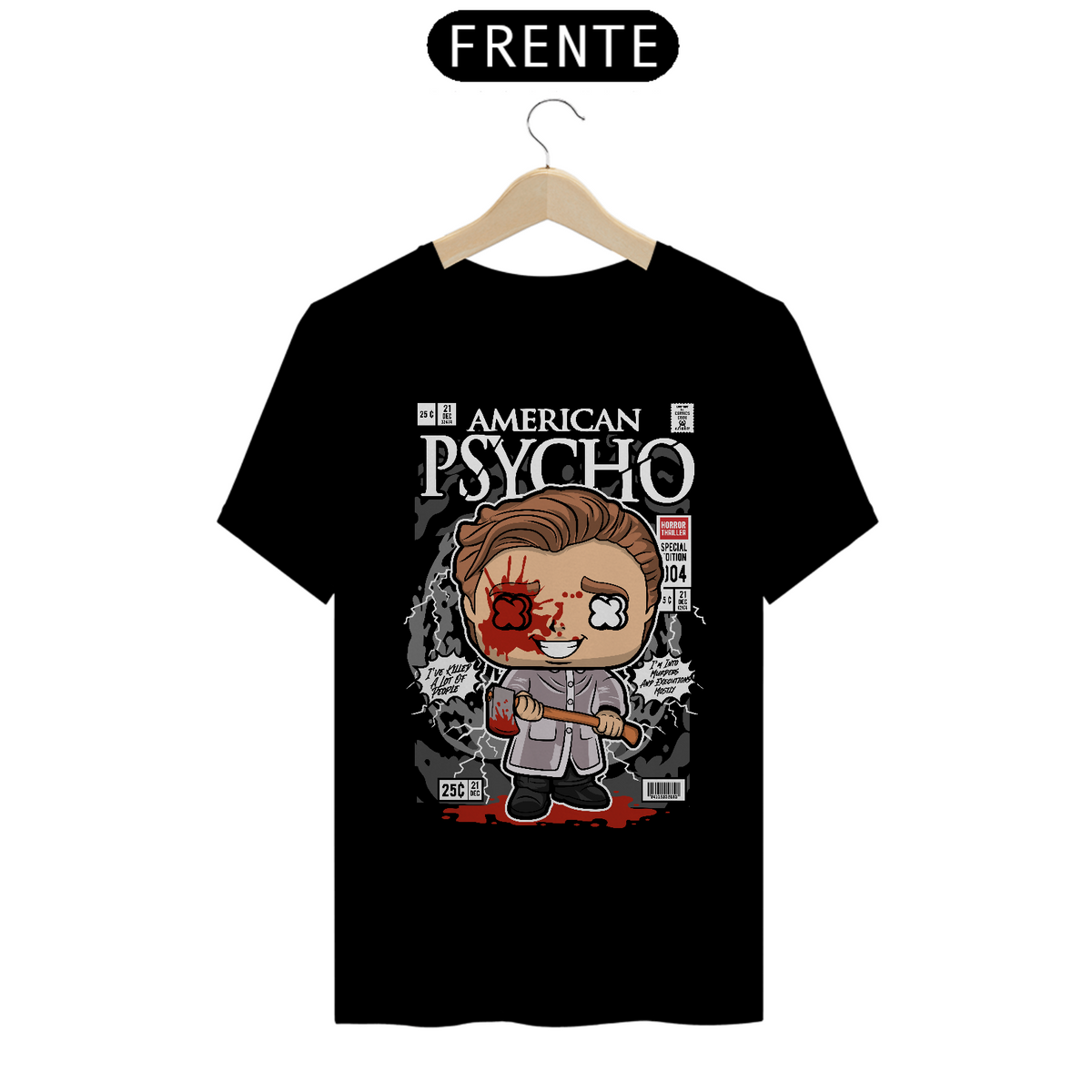 Nome do produto: Tshirt Classic American  Psycho