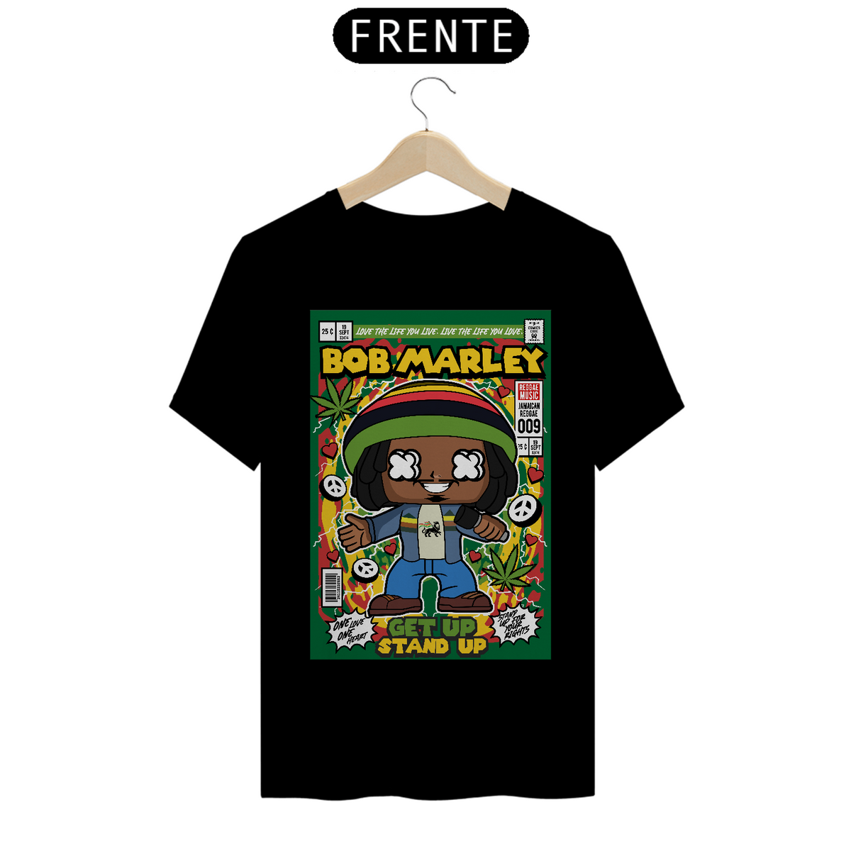 Nome do produto: Tshirt Classic Bob Marley