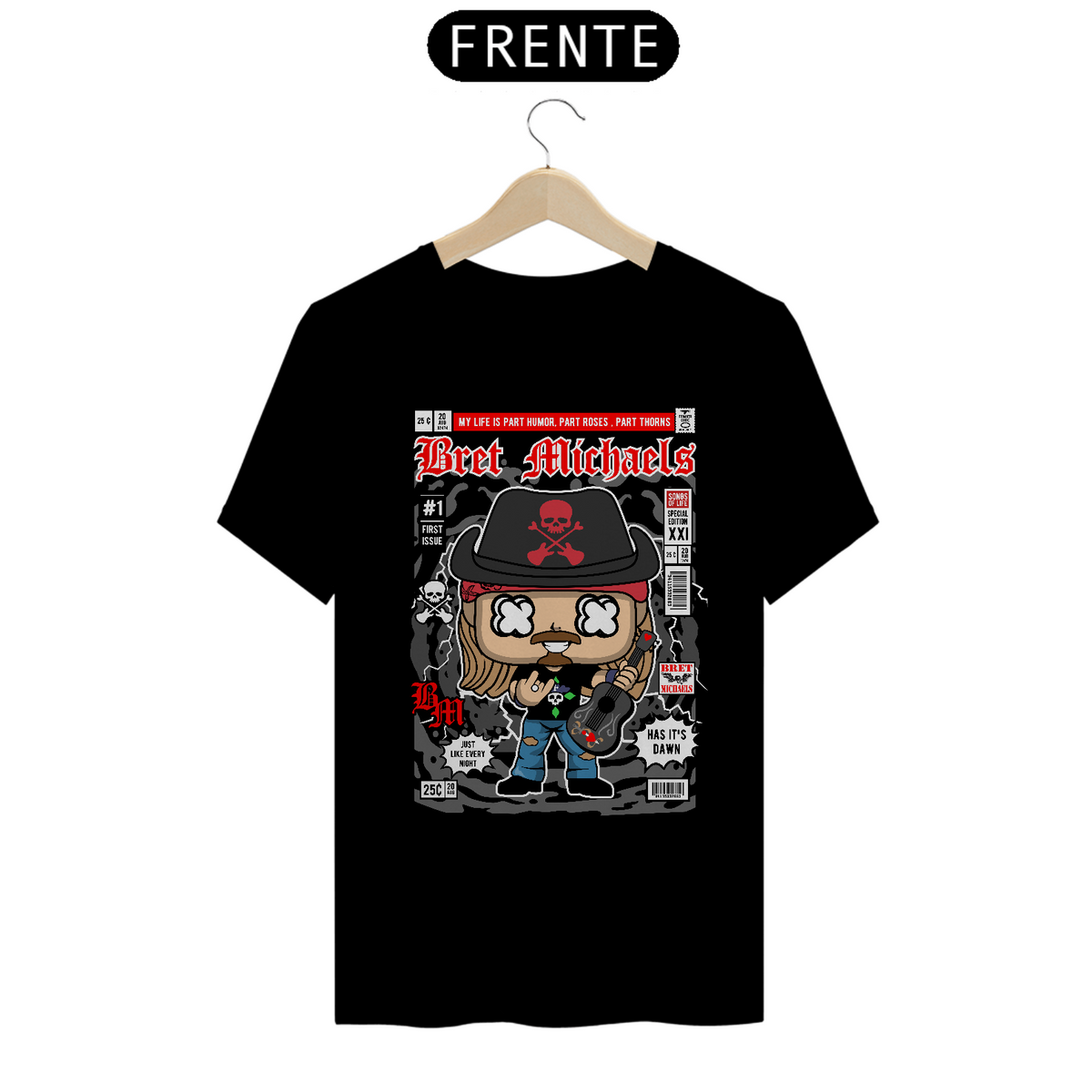 Nome do produto: tshirt Classic Bret Michaels