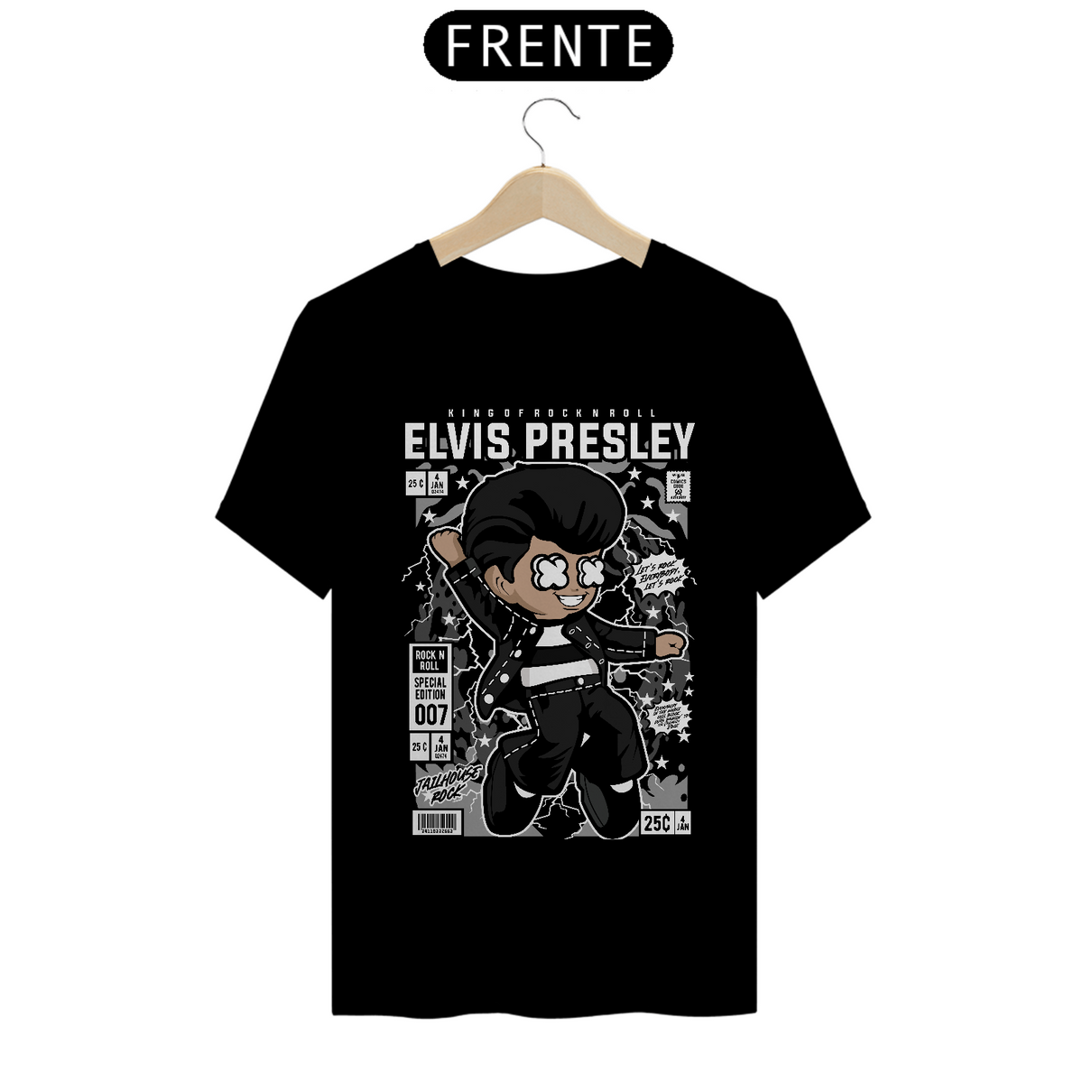 Nome do produto: Tshirt Classic Elvis Presley