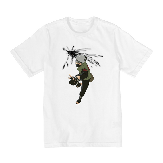 Camiseta Infantil (10 a 14 anos) - Naruto (Kakashi)
