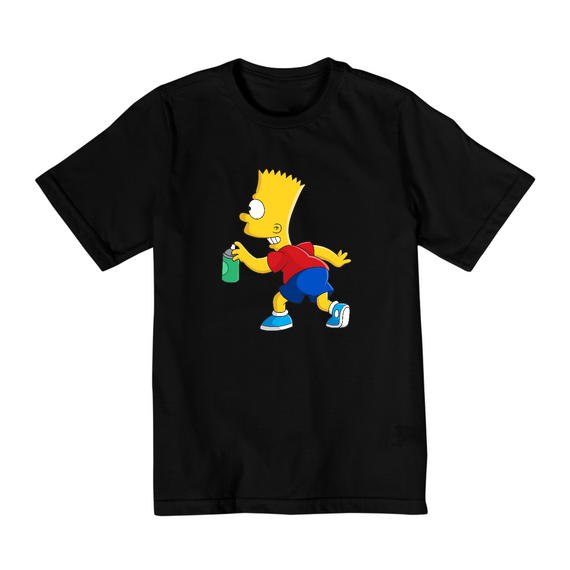 Camiseta Infantil (10 a 14 anos) - Bart Simpson