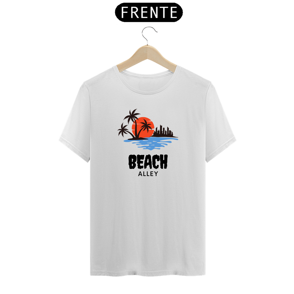 Nome do produto: Camiseta Miami Beach Alley Branca