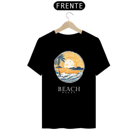 Camiseta Sunset Graphic Beach Alley Preta