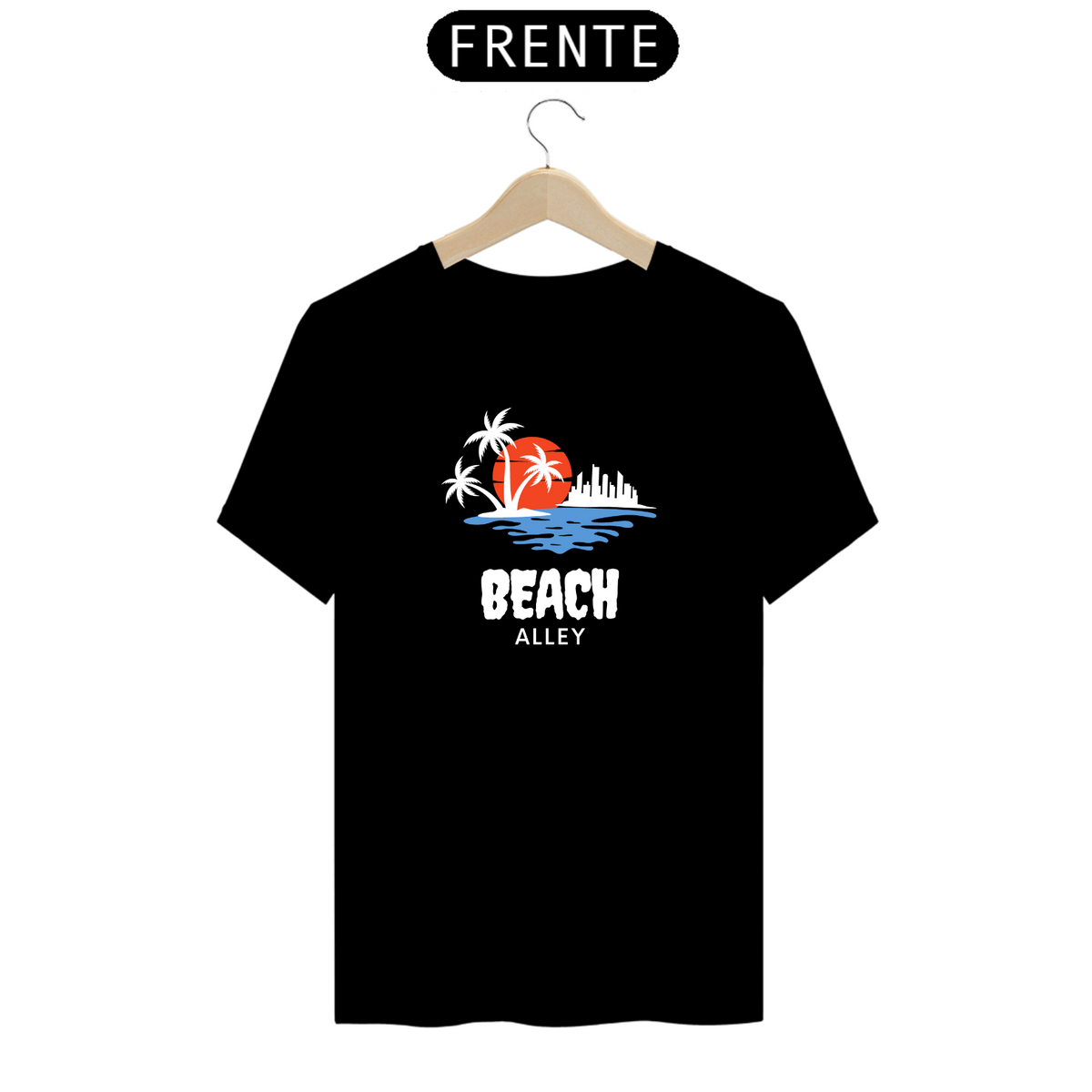 Nome do produto: Camiseta Miami Beach Alley Preta