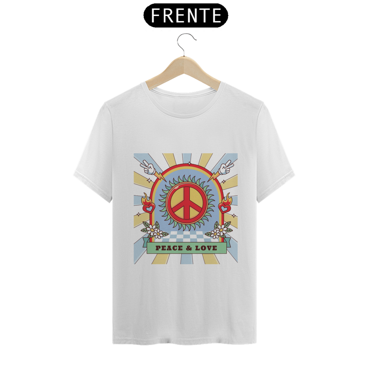 Nome do produto: Camisa Peace & Love