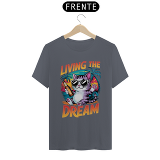 Nome do produtoCAMISETA T-SHIRT PIMA CAT, LIVING THE DREAM