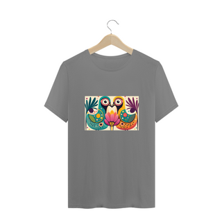 Nome do produtoCAMISETA T-SHIRT PLUS SIZE, COLORFUL BIRDS