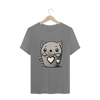 Nome do produtoCAMISETA T-SHIRT PLUS SIZE, CAT IN THE CUP