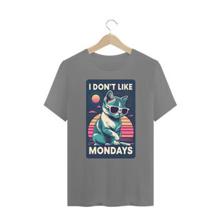 Nome do produtoCAMISETA T-SHIRT PLUS SIZE CAT, I DON'T LIKE MONDAYS