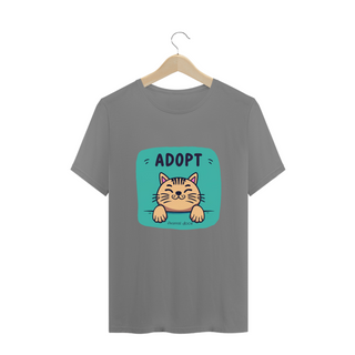 Nome do produtoCAMISETA T-SHIRT PLUS SIZE CAT, ADOPT 