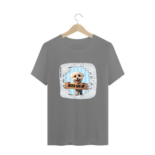 Nome do produtoCAMISETA T-SHIRT PLUS SIZE DOG, NEVER GIVE UP