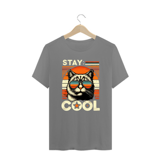 Nome do produtoCAMISETA T-SHIRT PLUS SIZE CAT, STAY COOL