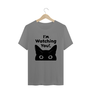 Nome do produtoCAMISETA T-SHIRT PLUS SIZE CAT, I´M WATCHING YOU