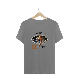 Nome do produtoCAMISETA T-SHIRT PLUS SIZE, TIGER STAY WILD BE FREE