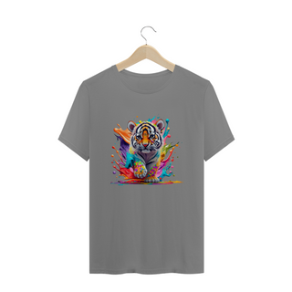 Nome do produtoCAMISETA T-SHIRT PLUS SIZE, COLORFUL TIGER