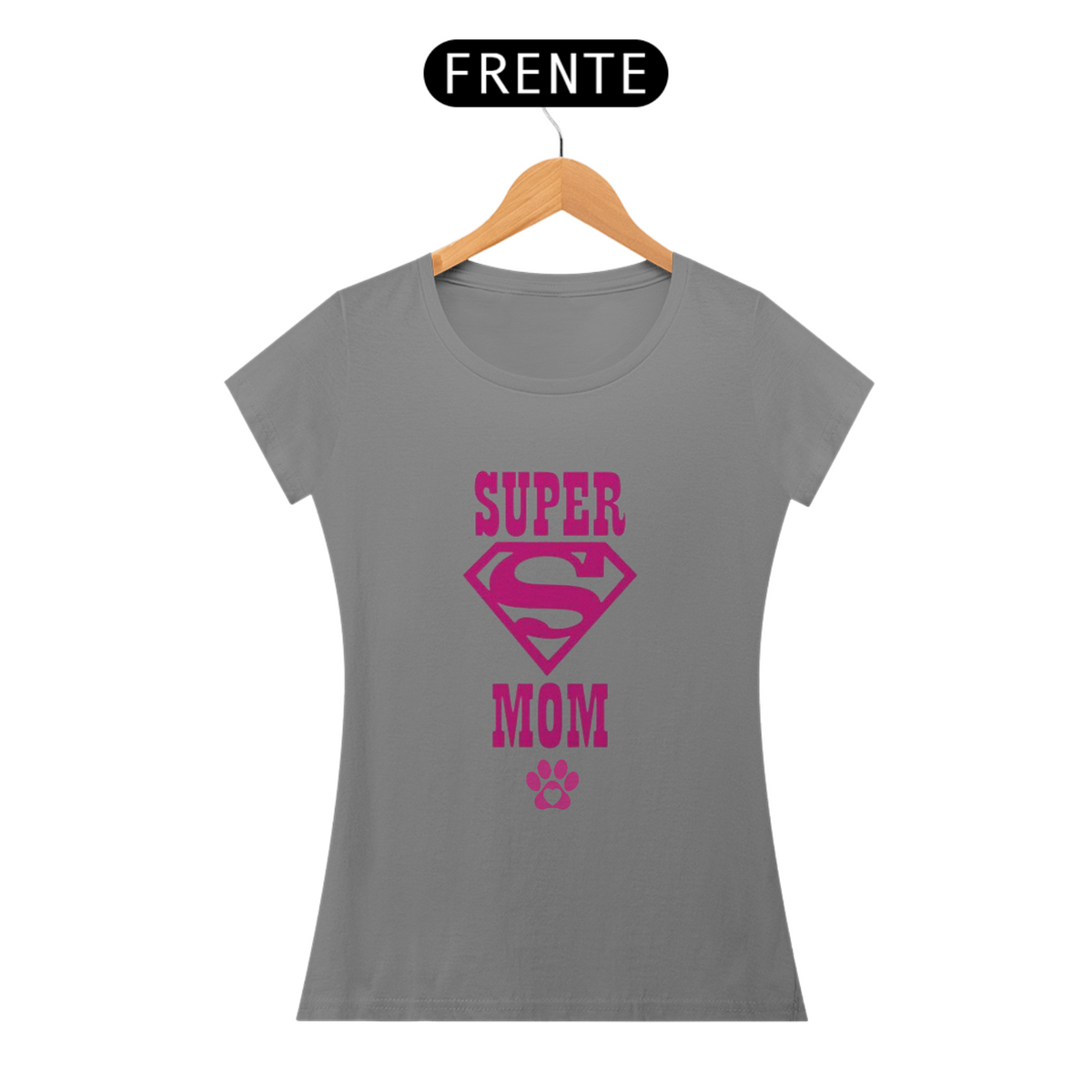 Nome do produto: CAMISETA BABY LONG QUALITY, PET SUPER MOM