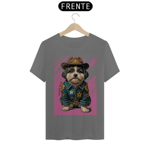 CAMISETA T-SHIRT ESTONADA, DOG CHEETOS XERIFE 