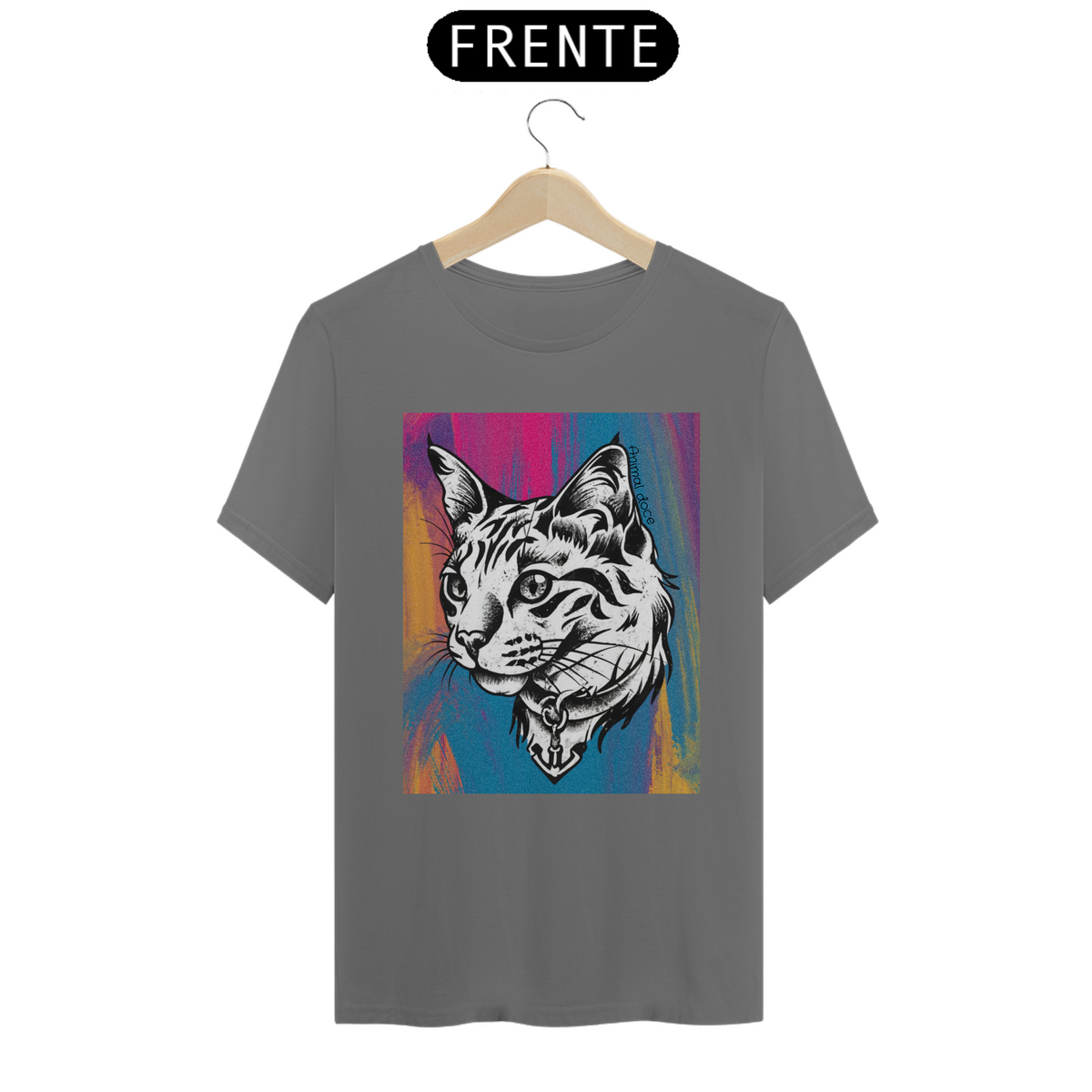 Nome do produto: CAMISETA T-SHIRT ESTONADA, ANCHOR CAT