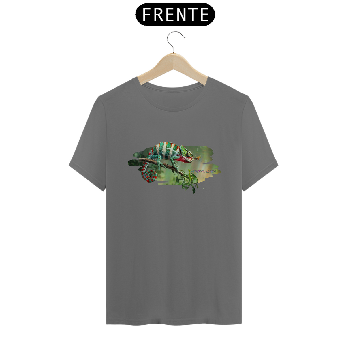 Nome do produto: CAMISETA T-SHIRT ESTONADA, CHAMELEON