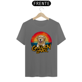 Nome do produtoCAMISETA T-SHIRT ESTONADA, DOG GOLDEN LOVER