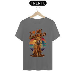 Nome do produtoCAMISETA T-SHIRT ESTONADA DOG, I LOVE MY CARAMELO