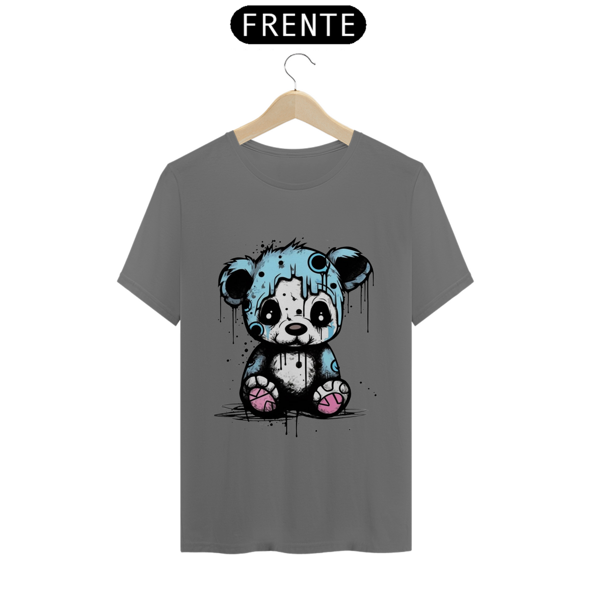 Nome do produto: CAMISETA T-SHIRT ESTONADA, EMO BEAR