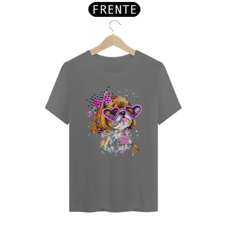 Nome do produtoCAMISETA T-SHIRT ESTONADA, DOG SHIH-TZU FASHION