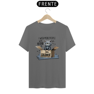 Nome do produtoCAMISETA T-SHIRT ESTONADA, CAT SILENCE