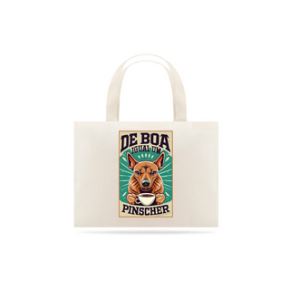 ECO BAG GRANDE CRU DOG DE BOA IGUAL UM PISCHER 02, 100% ALGODAO, MEDIDA 40X35CM