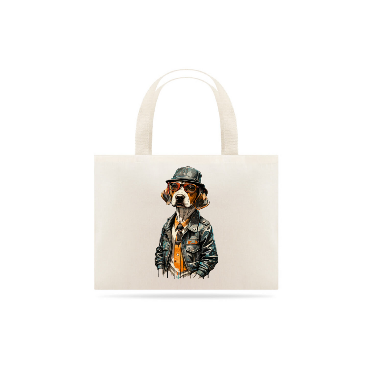 Nome do produto: ECOBAG GRANDE CRU, DOG BEAGLE, 100%ALGODAO, P-M-G