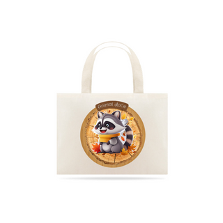 ECOBAG GRANDE CRU RACOON, 100%ALGODAO