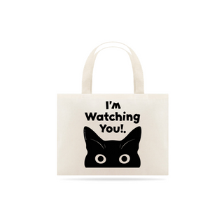 Nome do produtoECOBAG GRANDE CRU, CAT I´M WATCHING YOU, 100%ALGODAO, P-M-G